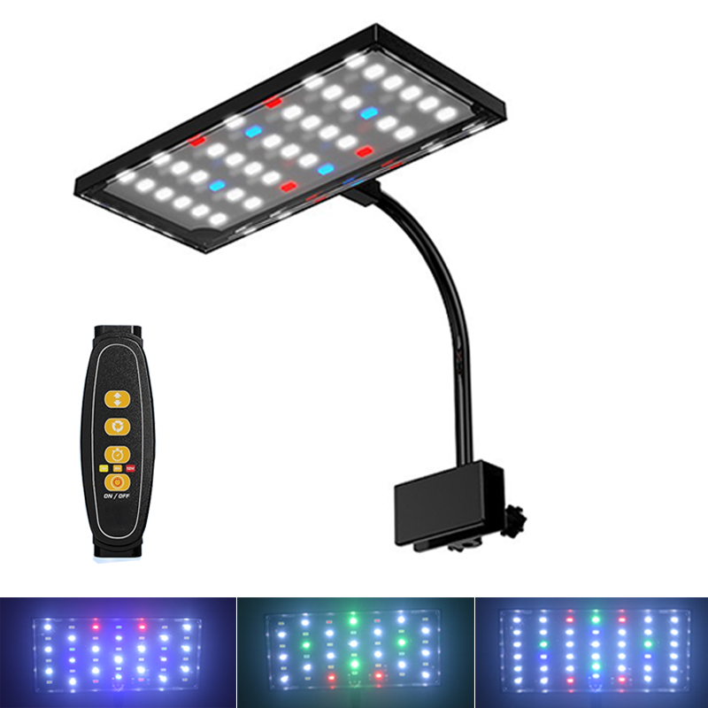 Aquarium Plant Grow Light - USB水槽用LEDライト フルスペクトラム 水生植物育成ランプ 魚水槽用 明るさ調整可能 調光機能付き
