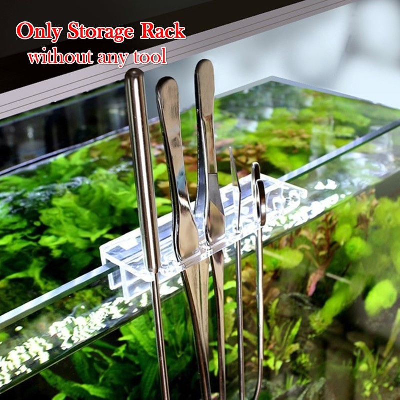 Aquarium Plant Grass - 水族館の植物ツールホルダー,新しい1ピース,ピンセット用のアクリル収納ブラケット,スクレーパー,水槽洗浄ツールホルダー