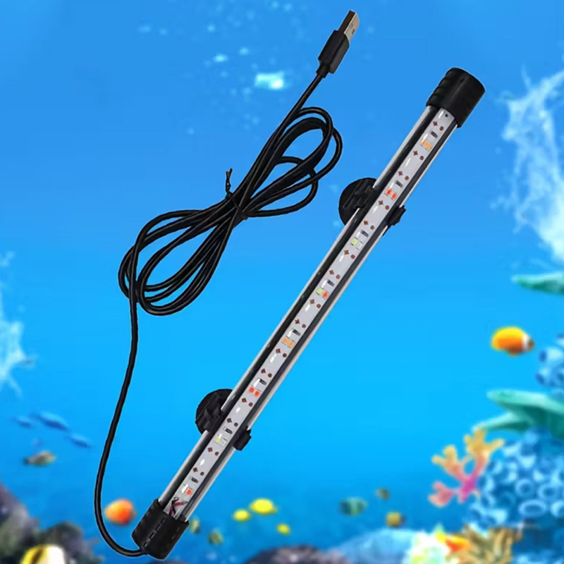 Aquarium Plant Grow Light - 17-47 センチメートル USB プラグ水族館ライト LED 防水水槽ライト水中照明水中ランプ植物成長ランプ