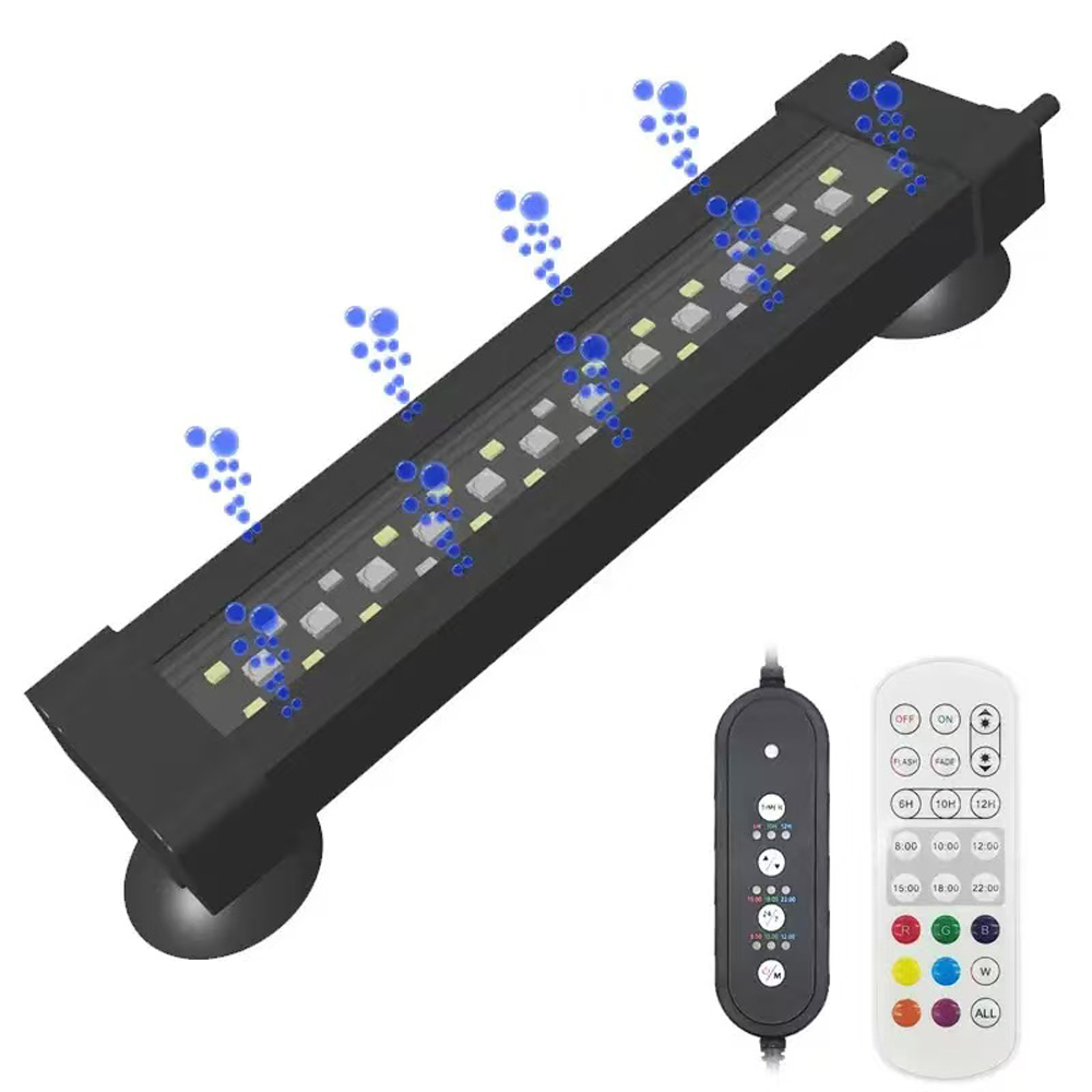 Aquarium Plant Growth Light - 20-70 センチメートル水槽 24/7 フルスペクトル照明 LED ライト水族館の装飾水生植物成長ランプ