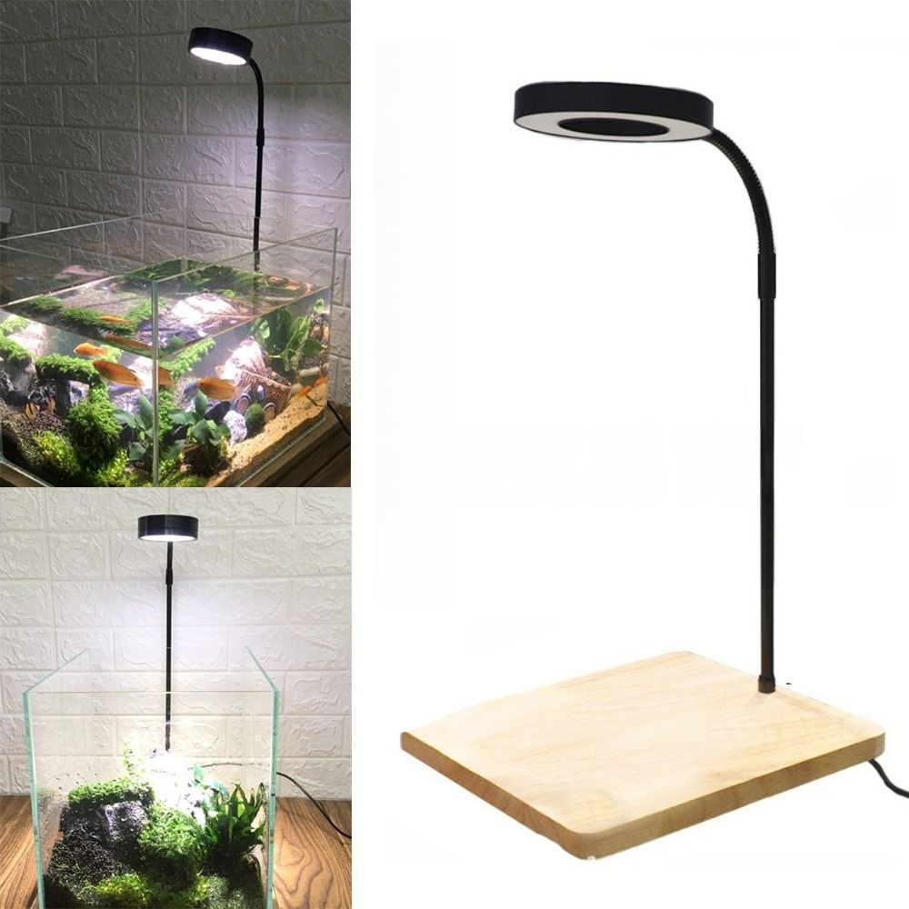 Aquarium Plant Growth Light - 10 ワット水槽 LED ランプ格納式高さ多機能水族館景観ライト防水省エネ植物成長ライト