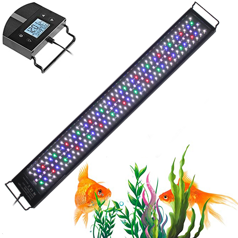 Aquarium Plant Grow Light - プログラム可能な 8 色自動オンオフ LED 水族館ライト淡水植栽タンク用フルスペクトルライト LED