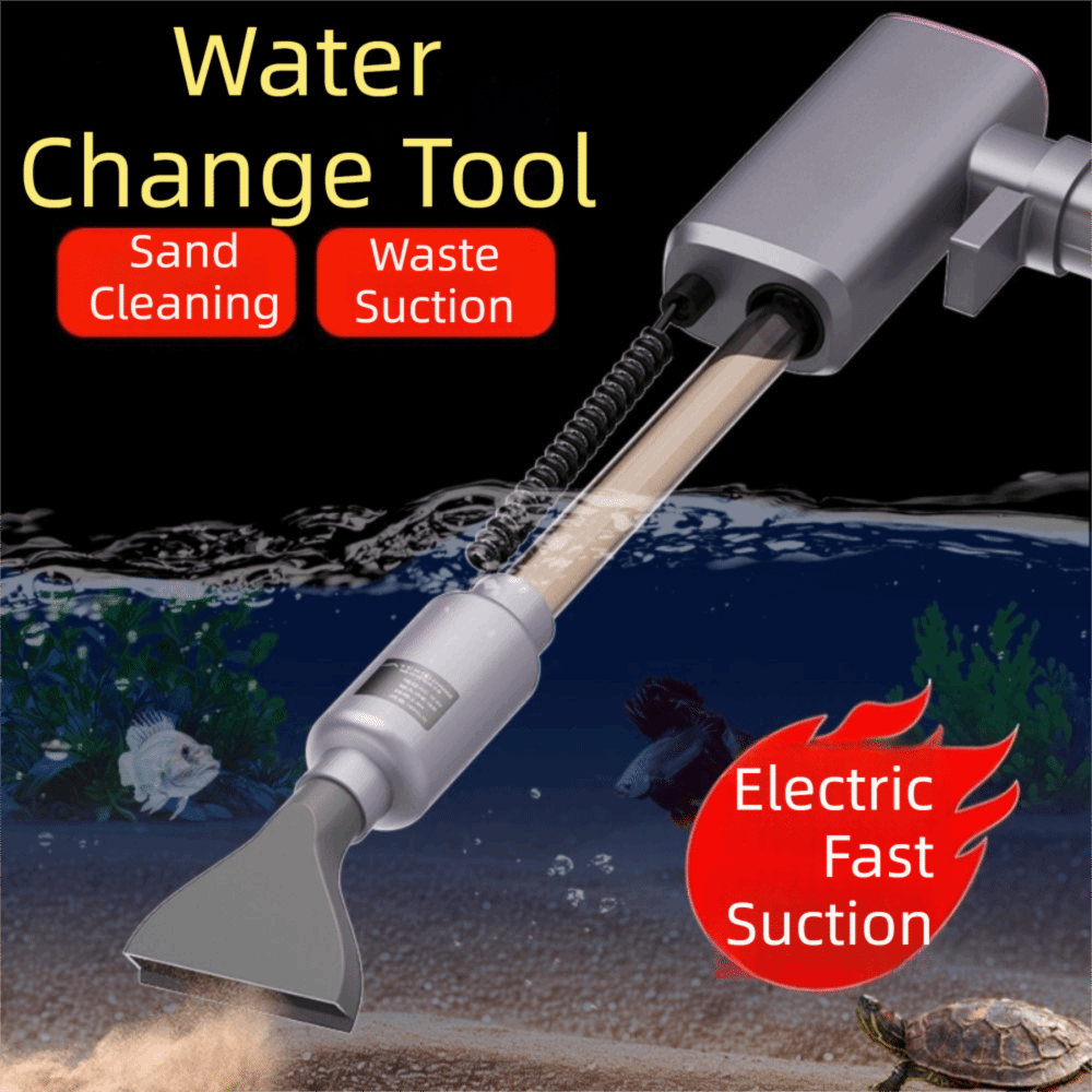 Planted Aquarium Cleaning - 自動水槽掃除機 電動 超長バッテリー寿命 魚タンク砂クリーナーポンプ ワイヤレス 自動吸水式