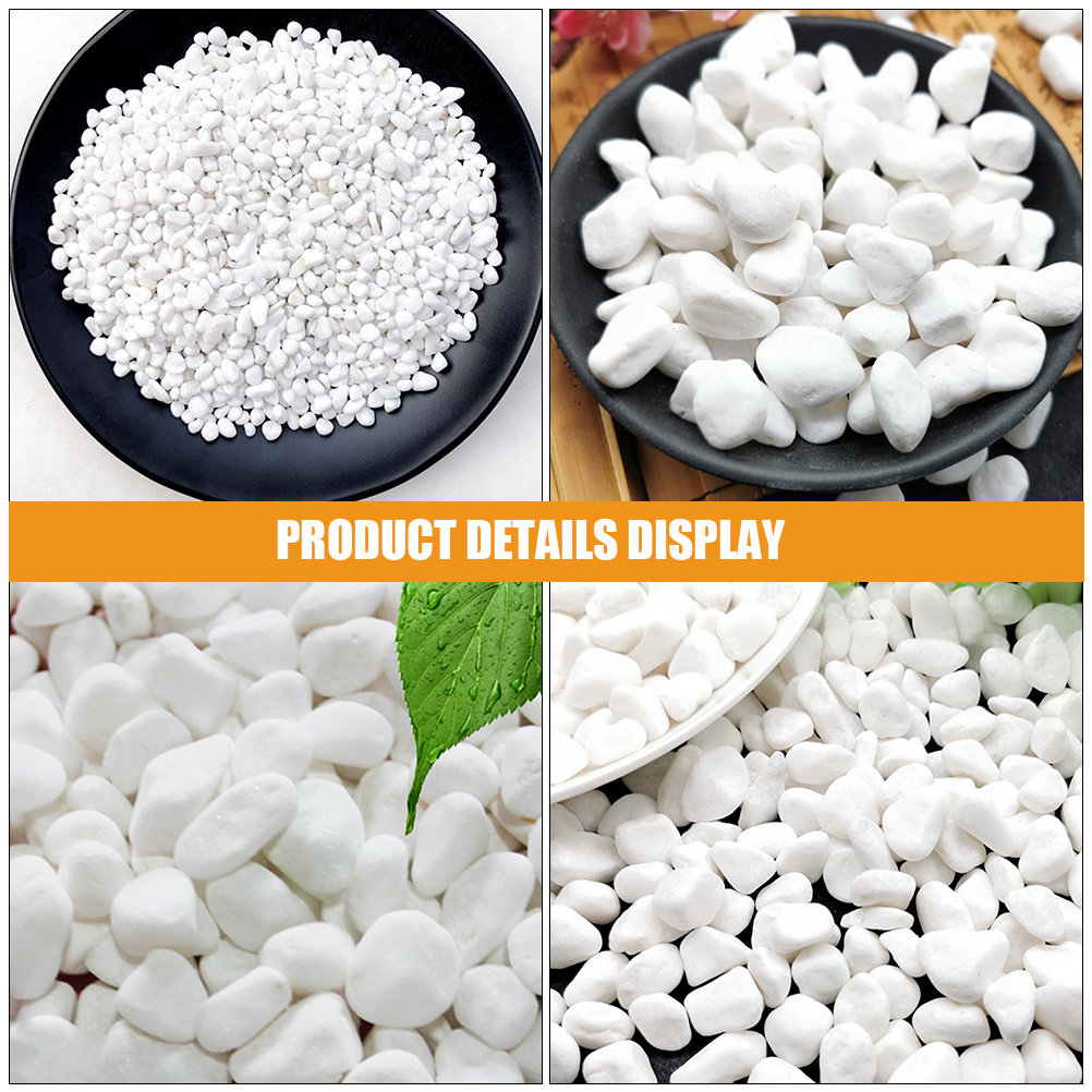 1セット ホワイト装飾石 水槽用砂利 魚タンク用砂利 植木鉢 - Aquarium Plant Gravel のレビューと価格
