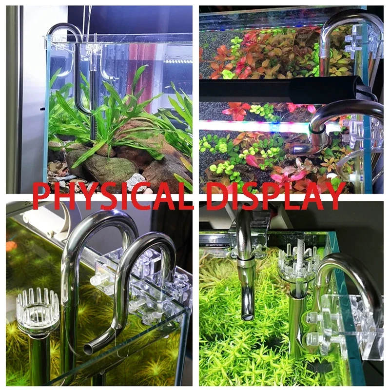 水槽フィルター入口および出口油除去膜フィルターチューブステン - Planted Aquarium Cleaning のレビューと価格
