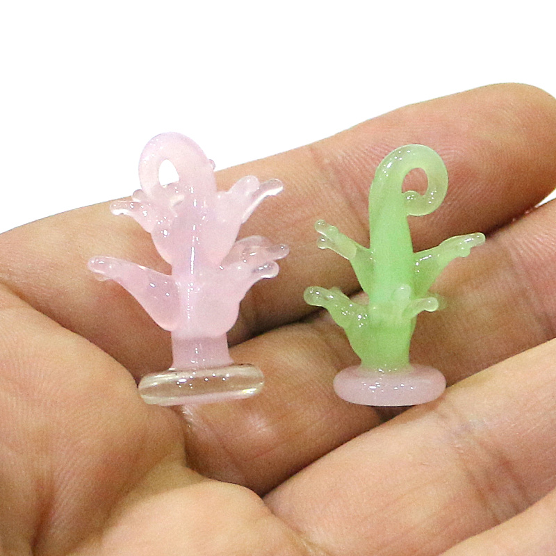 小さなガラス水草ペンダントかわいいサンゴの魅力的な装飾品はd - Planted Aquarium Making のレビューと価格