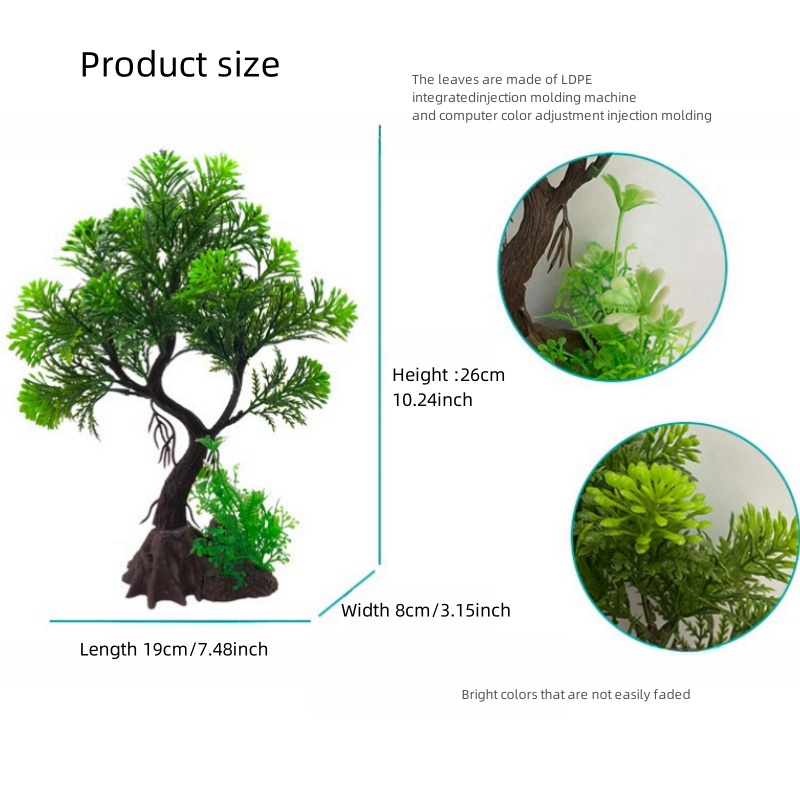 装飾的な人工植物,木,DIY,魚のタンク,イスラムの植物の草 - Aquarium Planted Substrate のレビューと価格