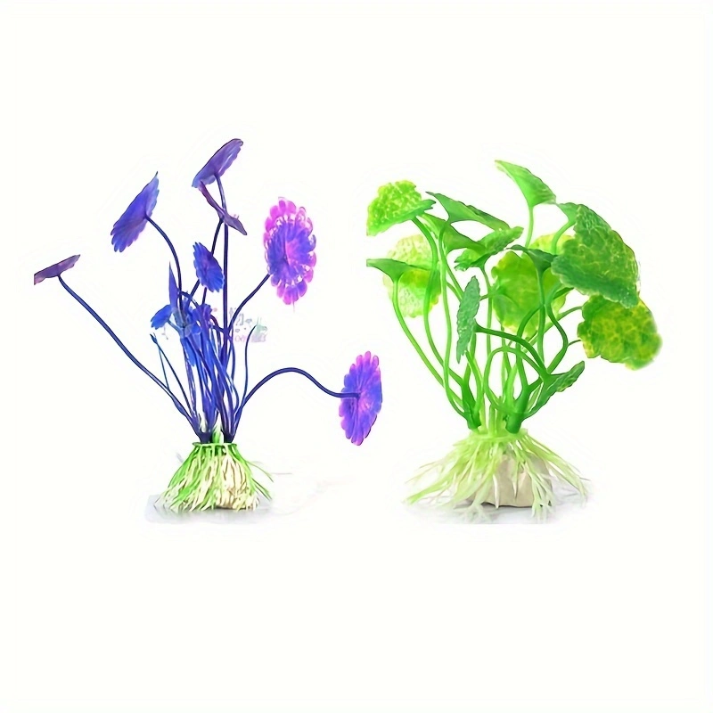 人工水中プラスチック植物水族館の水槽水生偽低木緑水草表示シミ - Aquarium Planted Substrate のレビューと価格