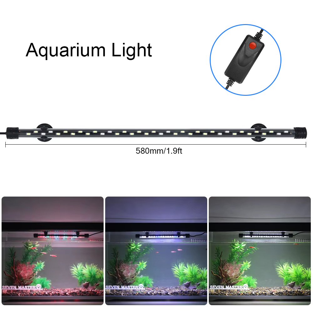 防水LED水族館植物成長ランプ,水槽ライト,水中水族館ライト - Aquarium Plant Grow Light のレビューと価格