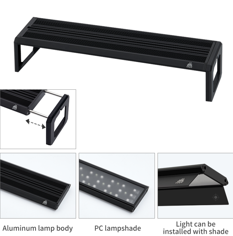 ウィークアクアMシリーズRGB UV LED水槽ライト、調整 - Aquarium Plant Grow Light のレビューと価格