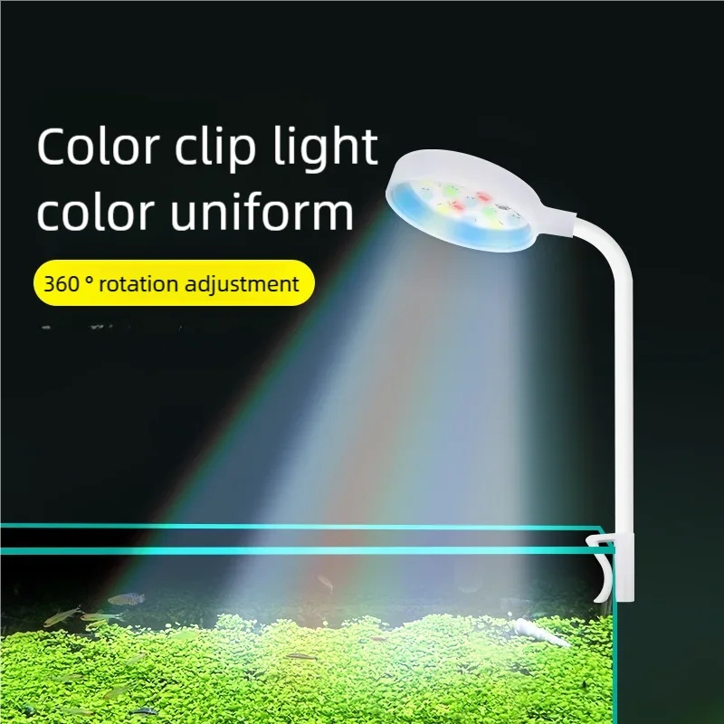 3W LEDクリップ式水槽ライト フルスペクトルUSB水槽ラ - Aquarium Plant Grow Light のレビューと価格