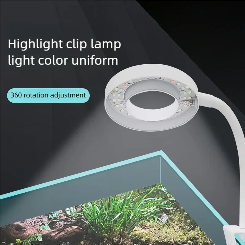 3W LEDクリップ式水槽ライト フルスペクトルUSB水槽ラ - Aquarium Plant Grow Light のレビューと価格