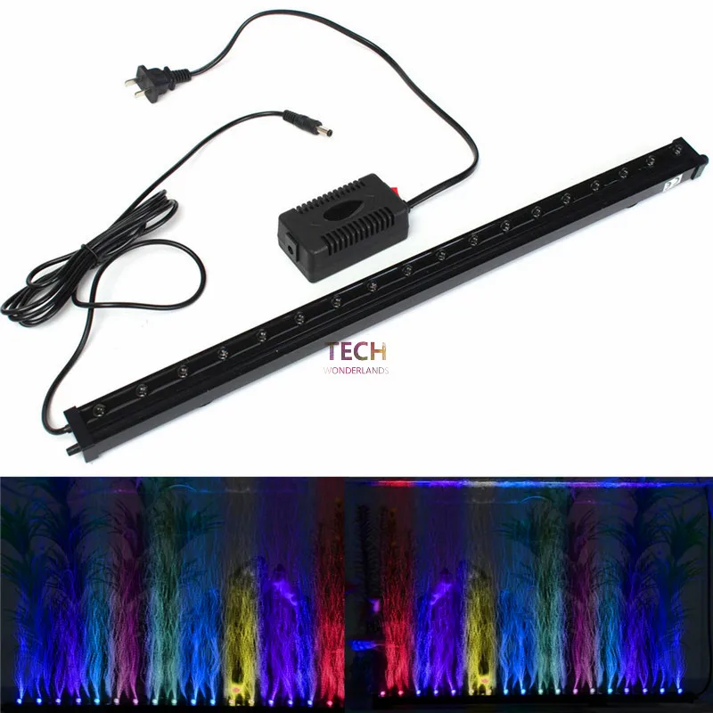 水族館の水槽水中水中気泡変色 LED ライト AC220-2 - Aquarium Plant Grow Light のレビューと価格