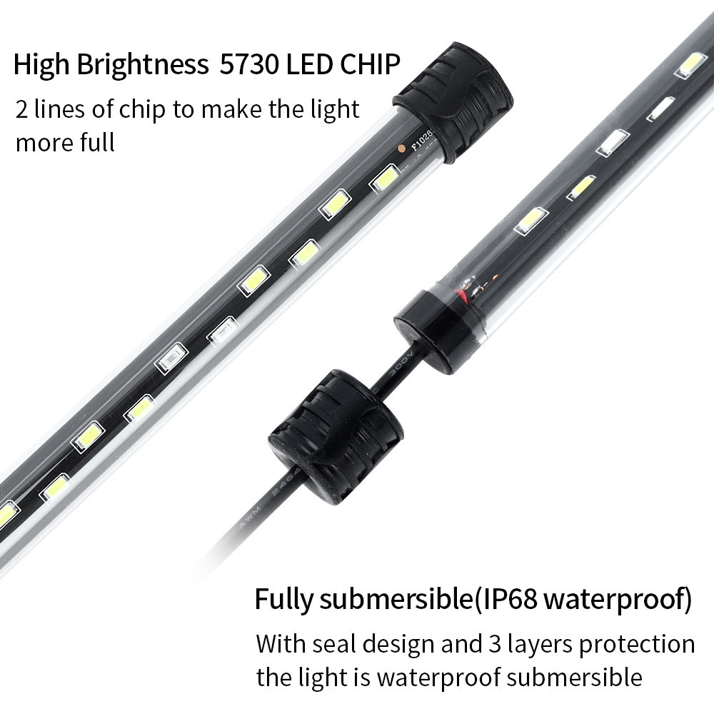 90-260V 水族館ライト LED 防水水槽クリップライト - Aquarium Plant Grow Light のレビューと価格