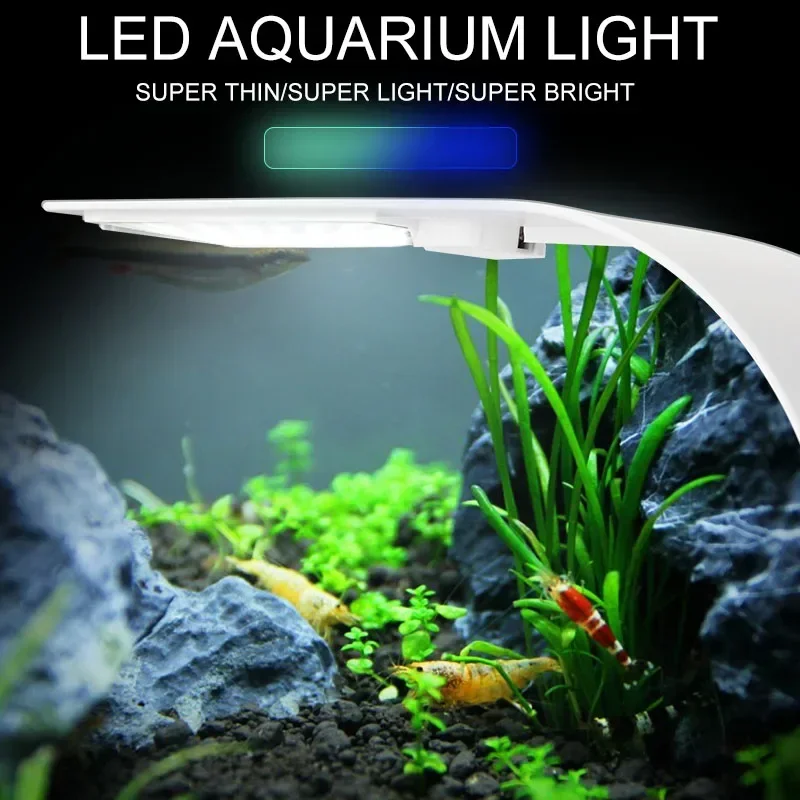 超薄型 LED 水族館ライト 5 ワット/10 ワット/15 - Aquarium Plant Growth Light のレビューと価格