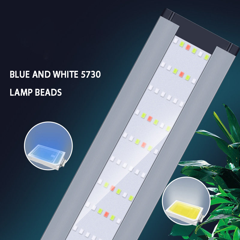 水槽用の超薄型アルミニウム合金LEDライト - Aquarium Plant Growth Light のレビューと価格