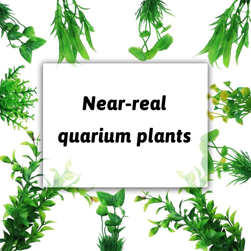 10/20 個人工水族館植物装飾品グリーンプラスチックシミュ - Aquarium Plant Grass のレビューと価格