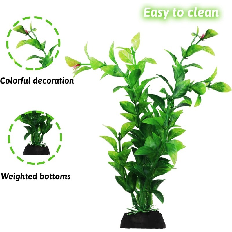 10/20 個人工水族館植物装飾品グリーンプラスチックシミュ - Aquarium Plant Grass のレビューと価格