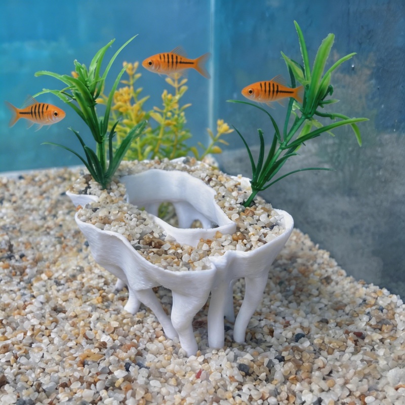 3Dプリントされた木の根の形をした水槽用植物、植木鉢も水槽の - Aquarium Planted Substrate のレビューと価格