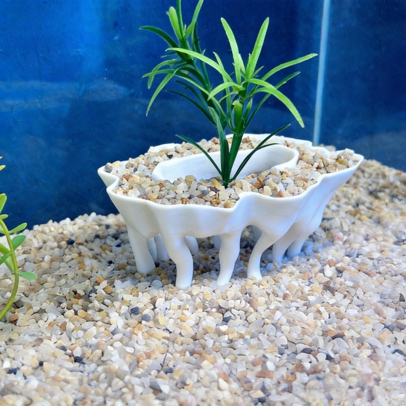 3Dプリントされた木の根の形をした水槽用植物、植木鉢も水槽の - Aquarium Planted Substrate のレビューと価格
