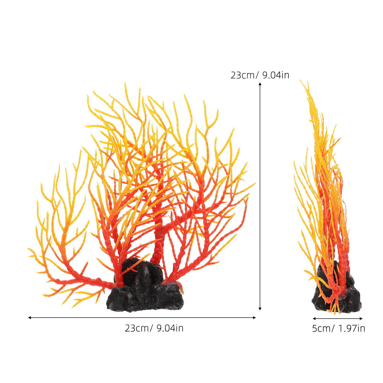 リアルな人工水槽植物装飾、安全な無毒樹脂製水草、魚タンク装飾 - Non Planted Aquarium Fish のレビューと価格