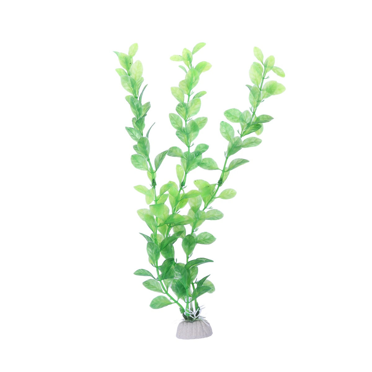3個入り水槽用人工緑色プラスチック植物装飾セラミックベース水 - Non Planted Aquarium Fish のレビューと価格