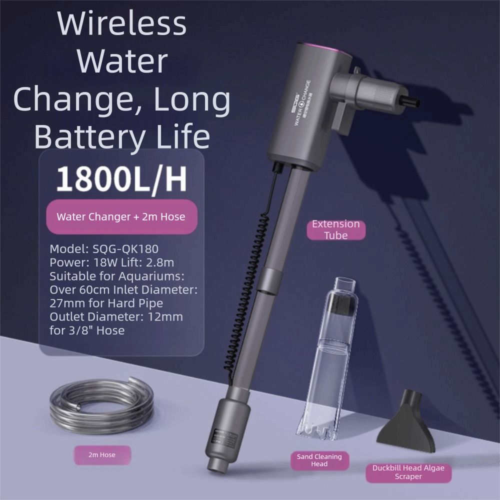 自動水槽掃除機 電動 超長バッテリー寿命 魚タンク砂クリーナ - Planted Aquarium Cleaning のレビューと価格