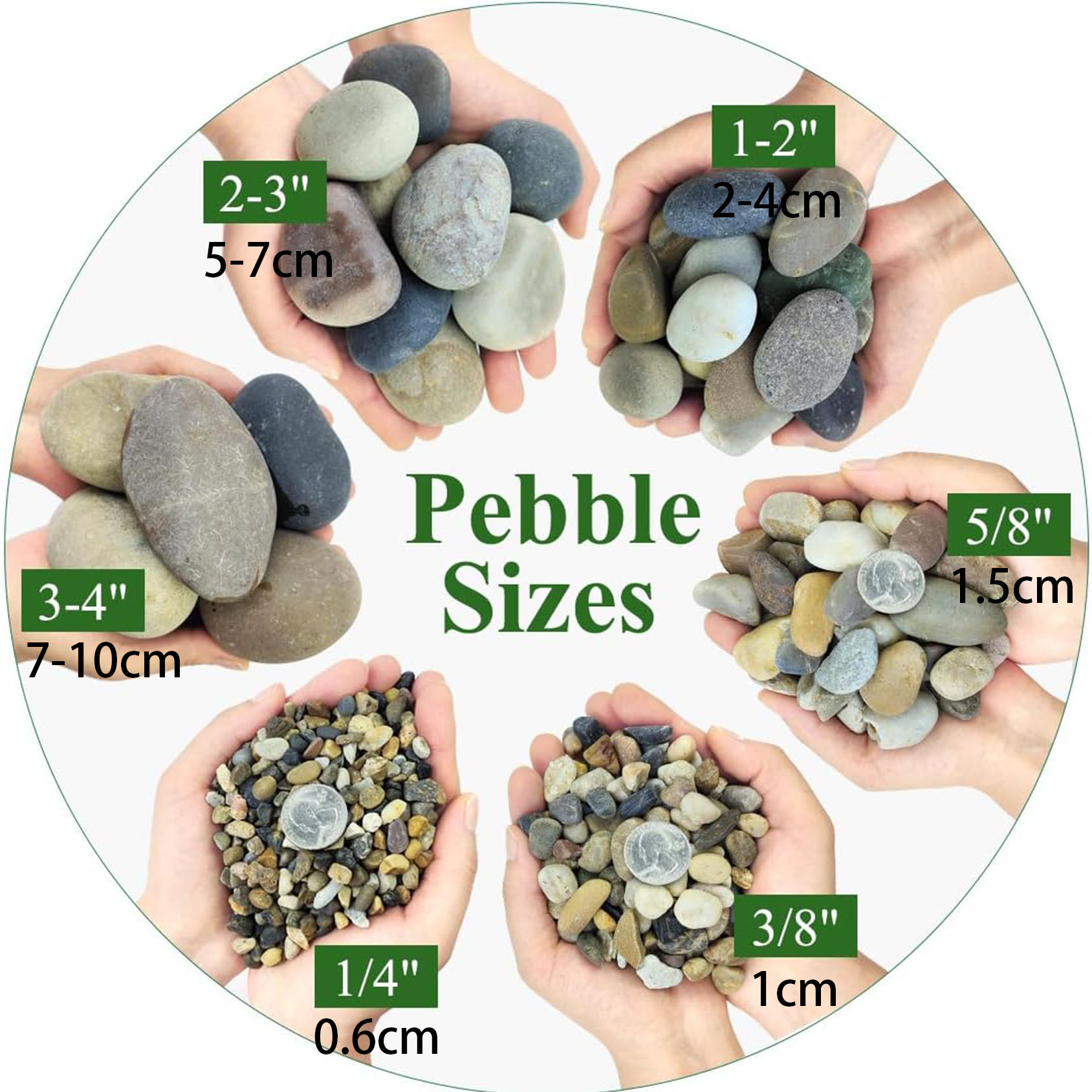 天然川石、1/4インチ水槽用砂利、植物用小石、魚タンク用ピー - Aquarium Plant Gravel のレビューと価格